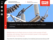 Tablet Screenshot of kpcpower.com